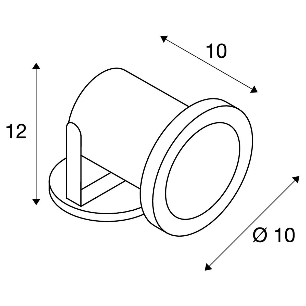 Spot de jardin Nautilus MR16 SLV 4024163090421