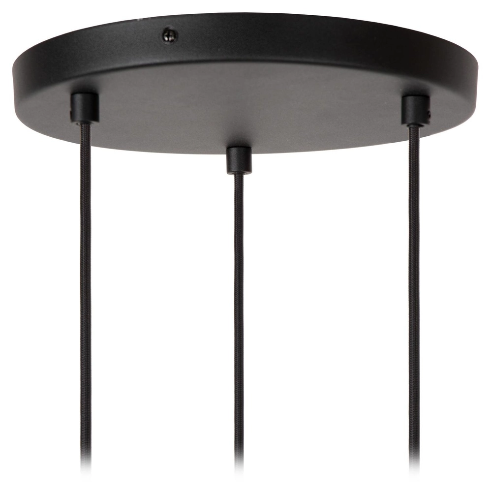 Lampe pendante à 3 lampes Maya Noir Lucide 5411212452580