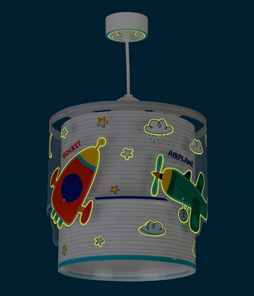 Lampe suspendue chambre d'enfant Baby Travel 26cm coloré Dalber 8420406616827