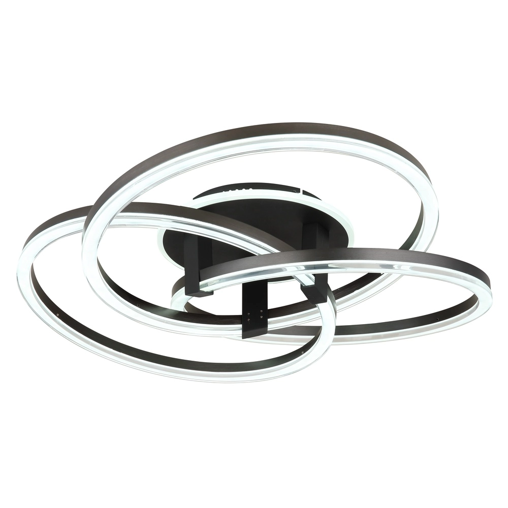 Lampe de plafond à design Tris anthracite Globo 9007371510405