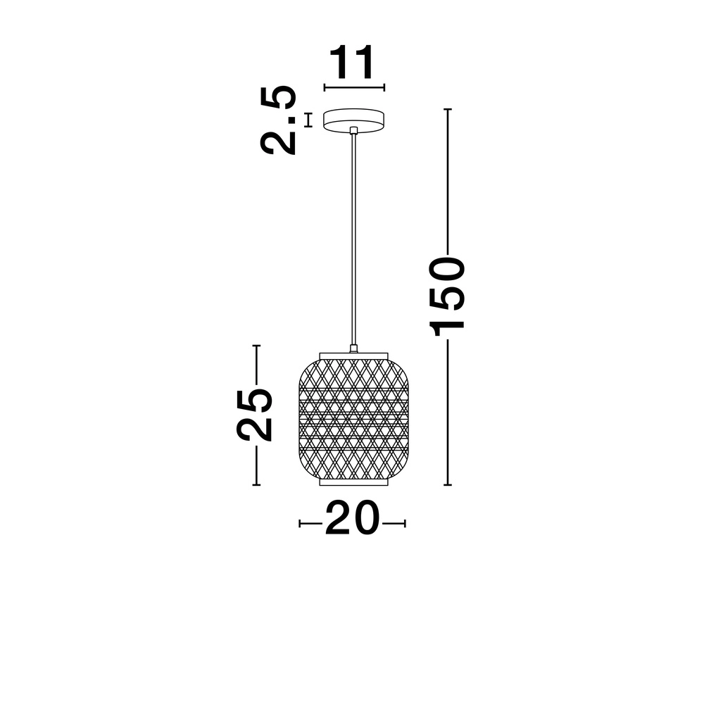 Suspension Asma Ø 20cm Lyora 5212017455796