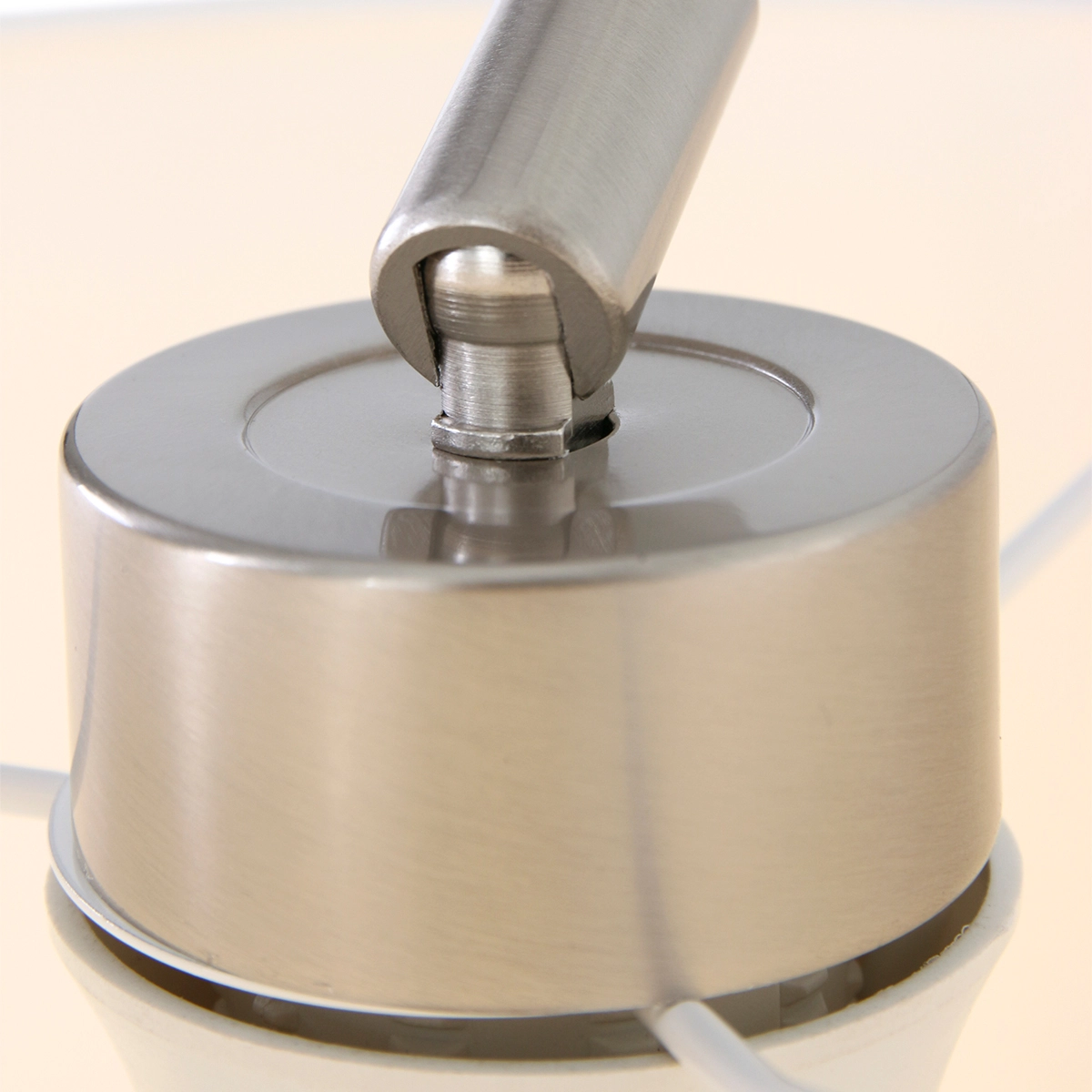 Lampe de table abat-jour Gramineus gris métallisé Steinhauer 8712746093773