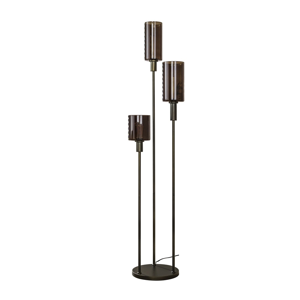 Lampe de pied Sepiora Marron Sienna - verre foncé Lyora 8716803513440