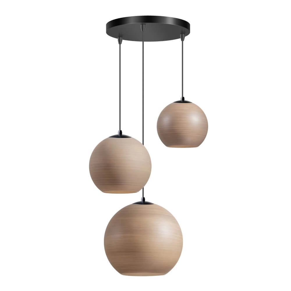 Suspension 3 lumières Orb Saturn rond avec un effet unique ETH 8720195309291