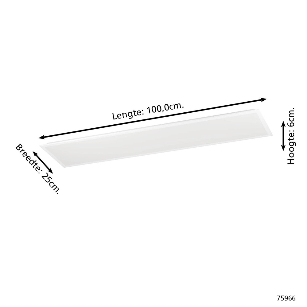 Plafonnier élégant Bottazzo rectangle réglable Eglo 9002759759667