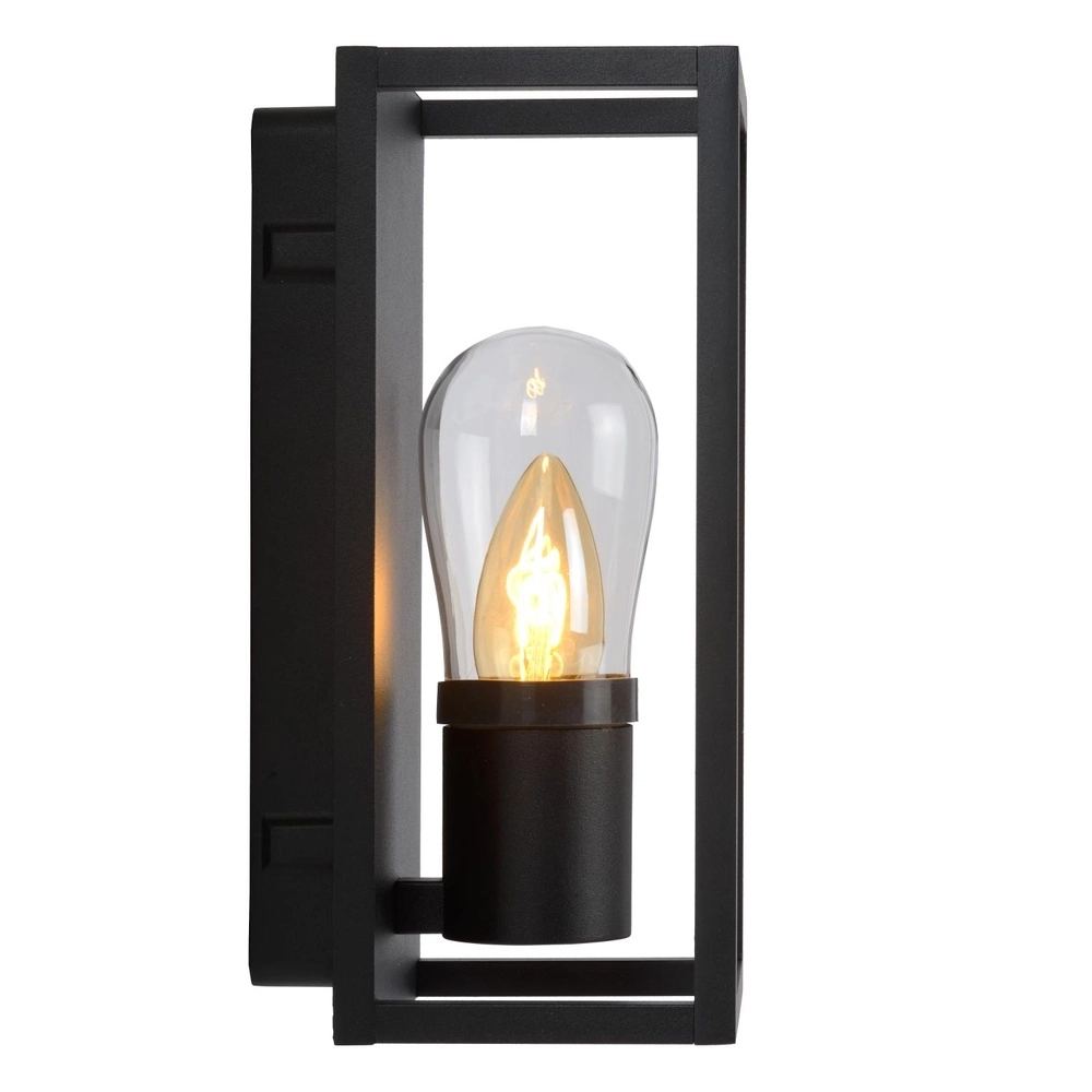 Lampe murale noire Carlyn salle de bain unique IP54 Lucide 5411212271723