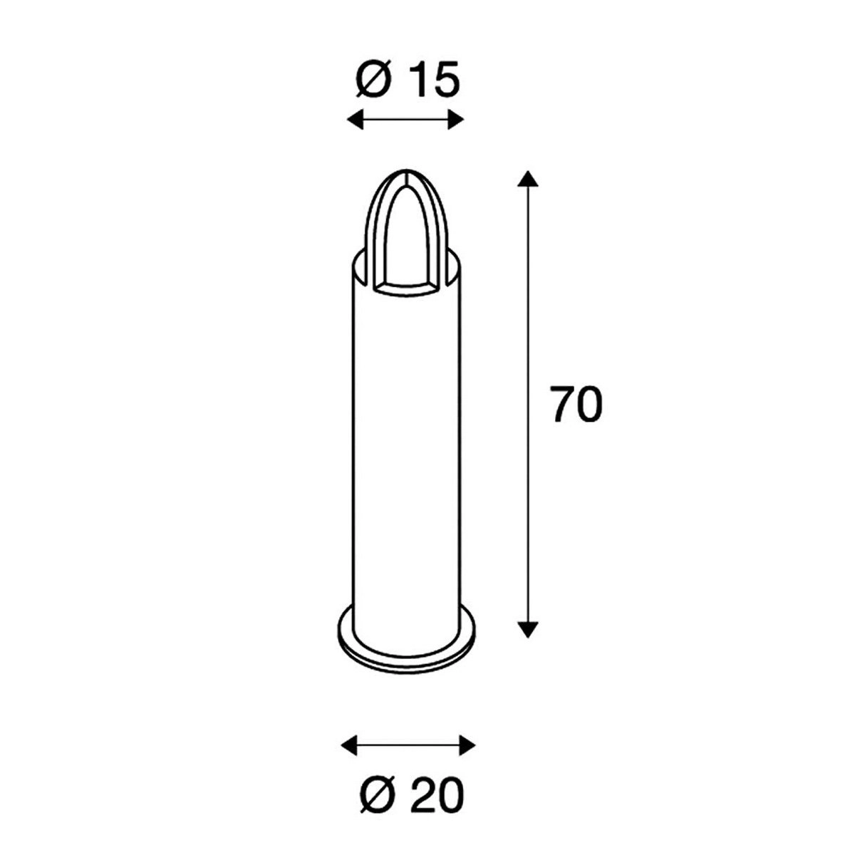 Lampe de terrasse Rusty Cone 70 SLV 4024163116268