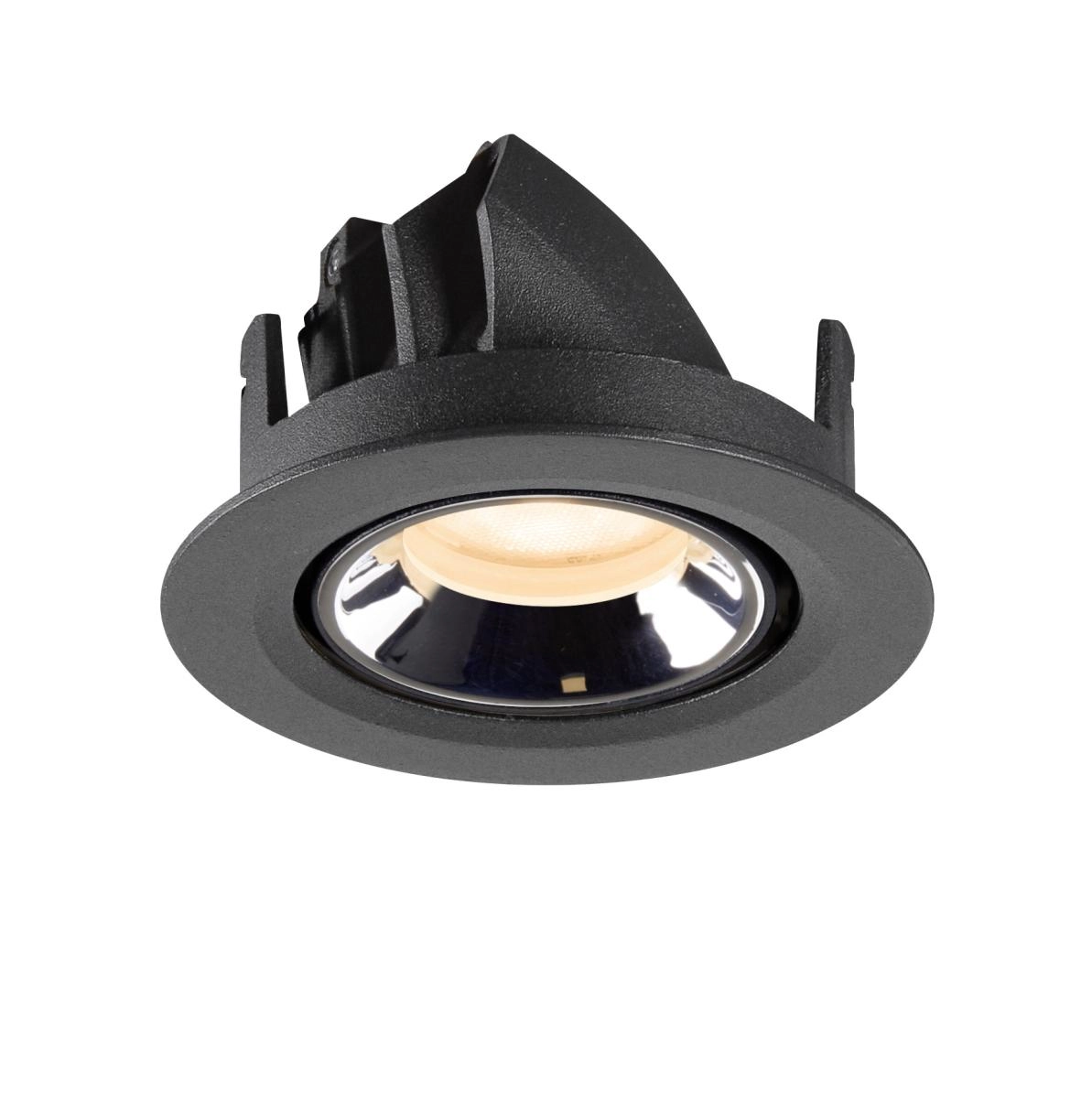 Spot encastré Numinos Gimble XS noir/chrome 2700K - 55 deg SLV 4024163307208