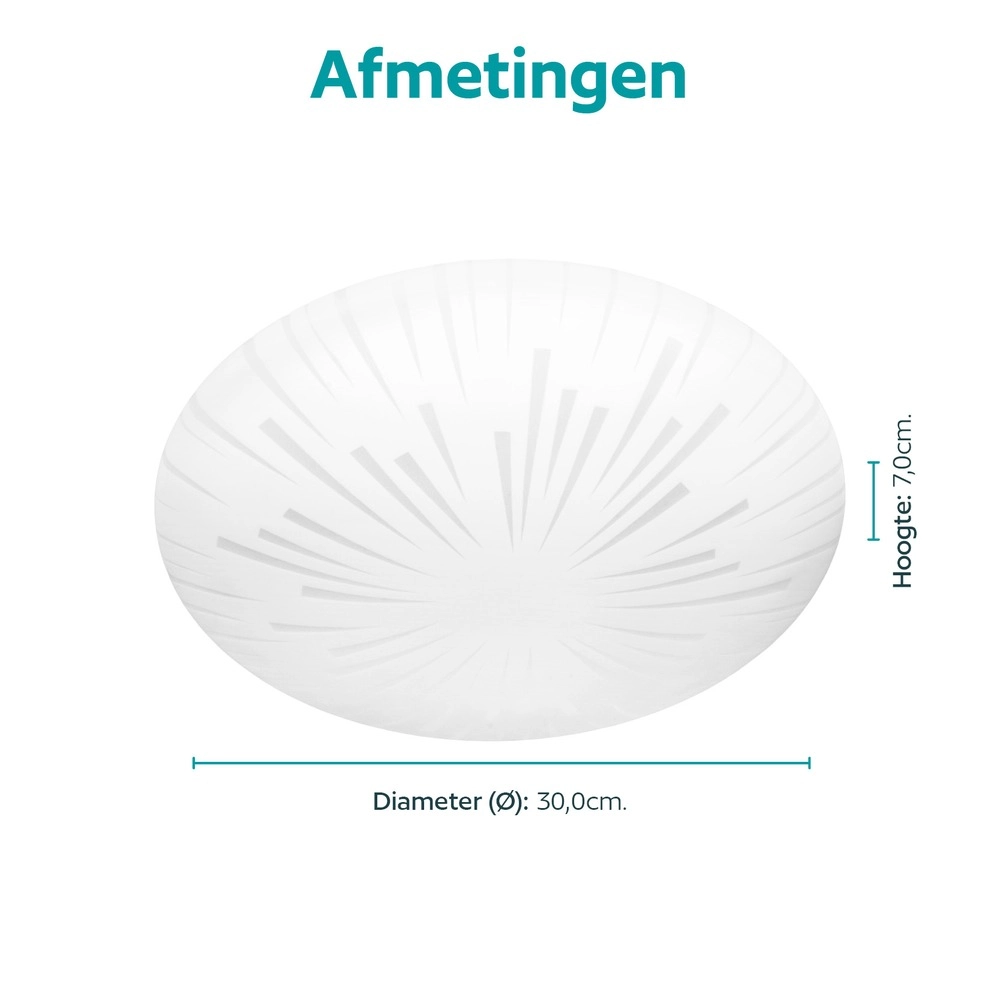 Lumière blanche de plafond Allerona Ø 30cm Eglo 9008606408917