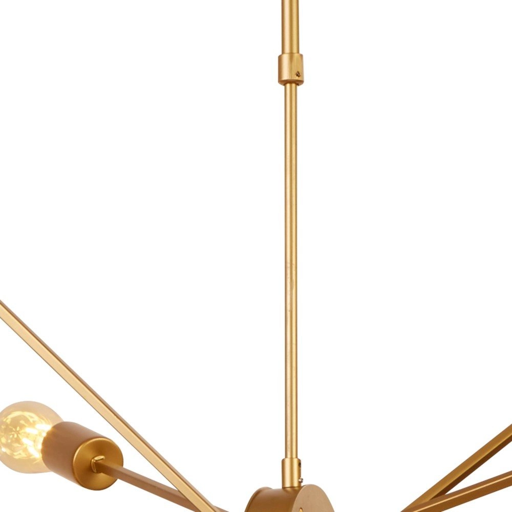 Lampe suspendue dorée Alpha Spider 10 lumières Searchlight 5053423134413