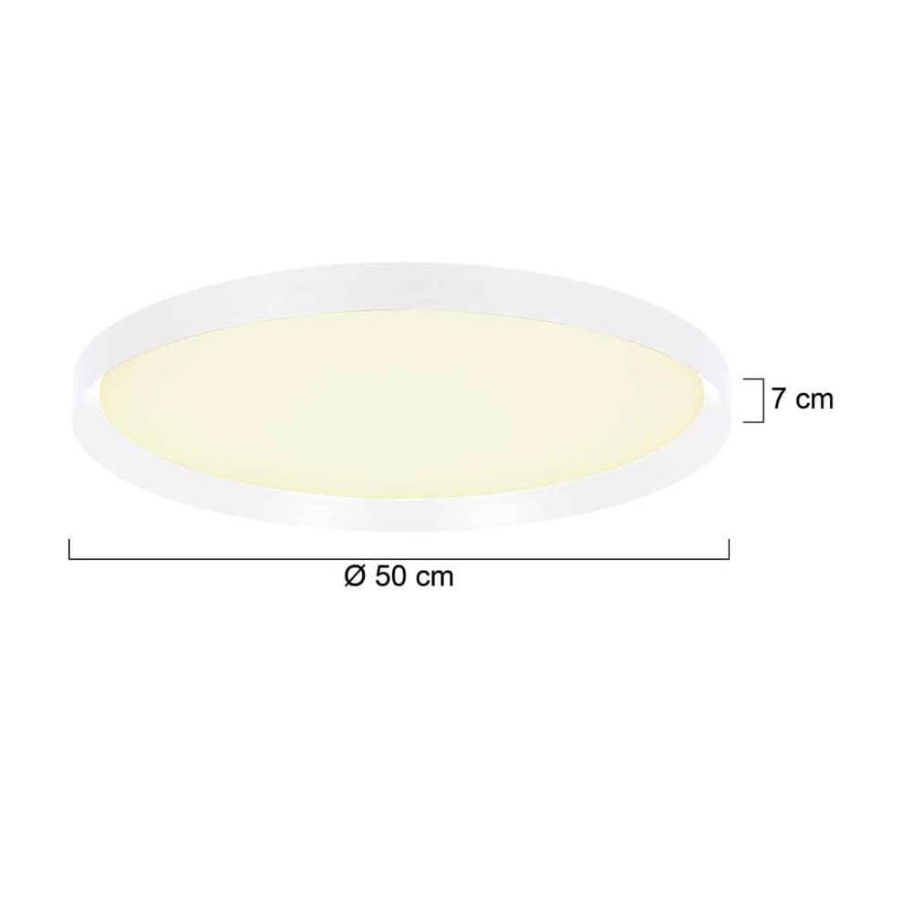 Plafonnier élégant Flady blanc Ø 50cm Steinhauer 8712746177367