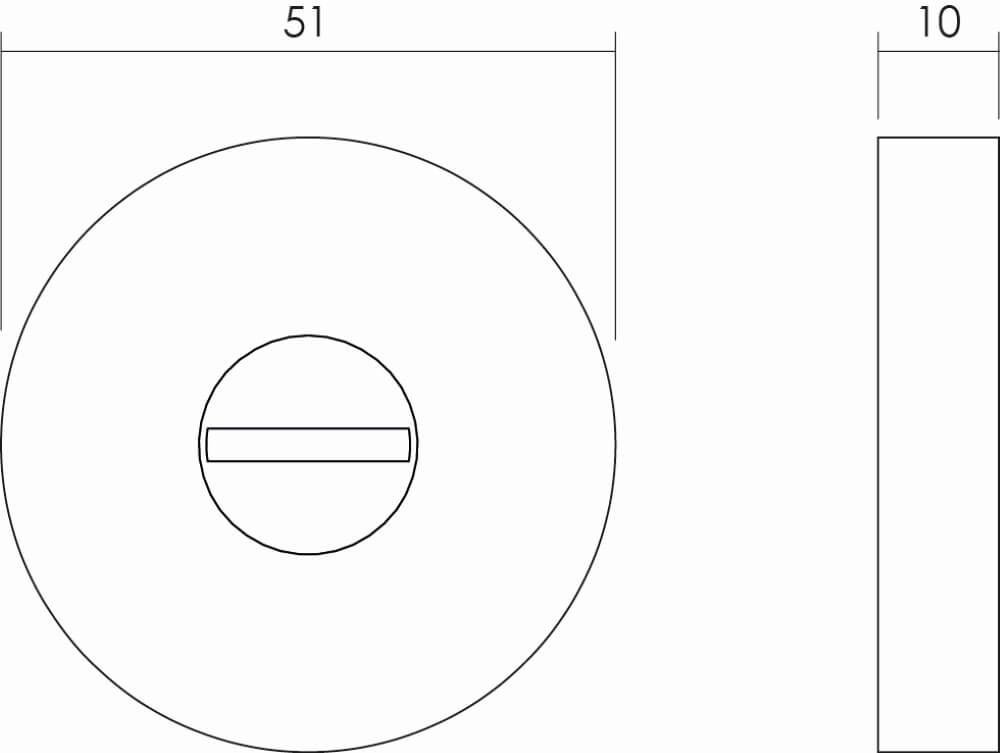 Fermeture des toilettes Tira rond en acier inoxydable Intersteel 8714186170557