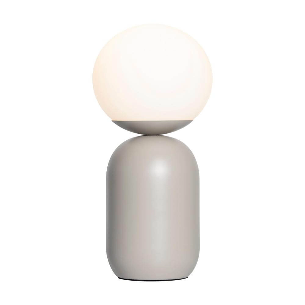 Lampe de table Notti Gris avec blanc Lampe de table Notti Gris avec blanc