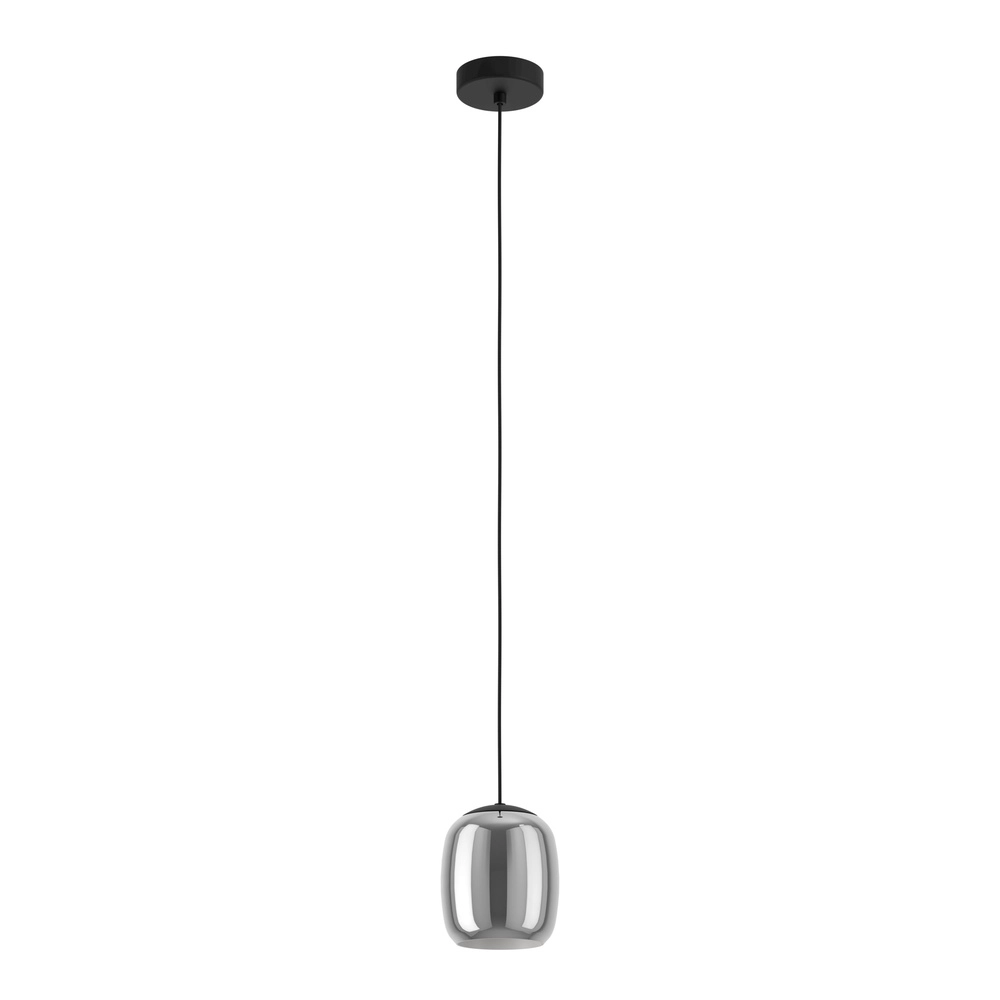 Lampe suspendue élégante Ciampino Ø 15cm - avec du verre fumé
