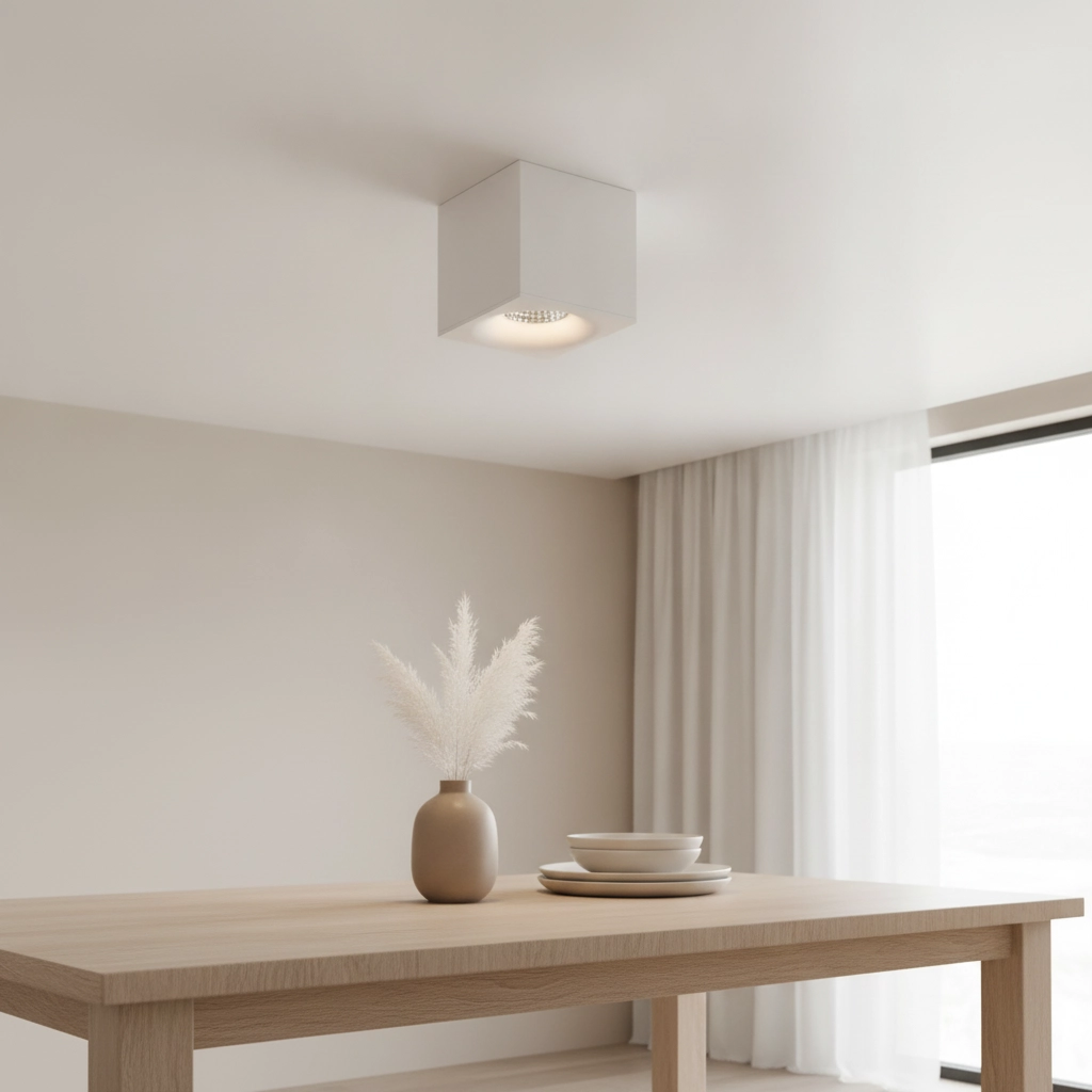 Spot LED en saillie Brick blanc