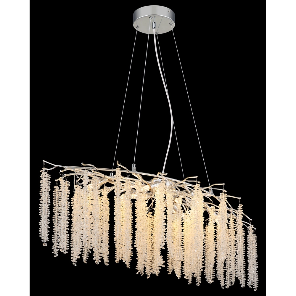 Lampe suspendue Laverne Ovale chromé Globo 9007371578153