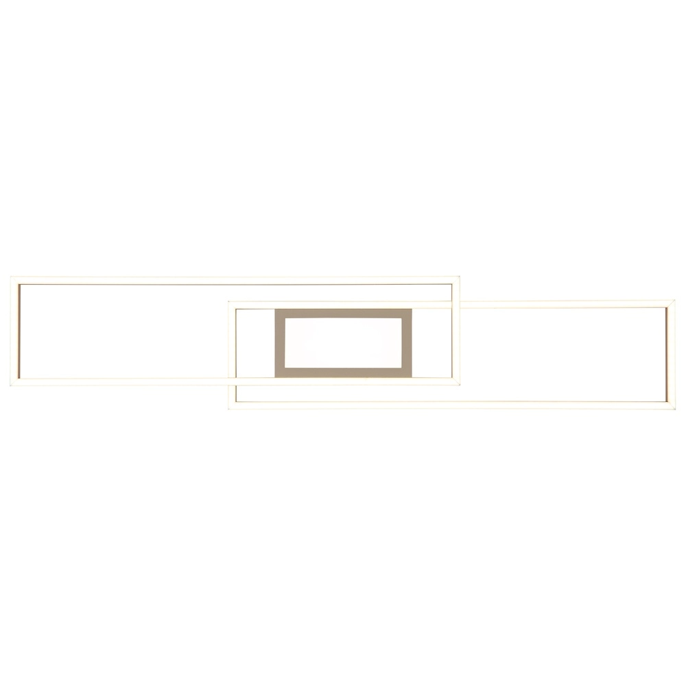 Lampe de plafond allongée Saunders brun sable Globo 9007371587353