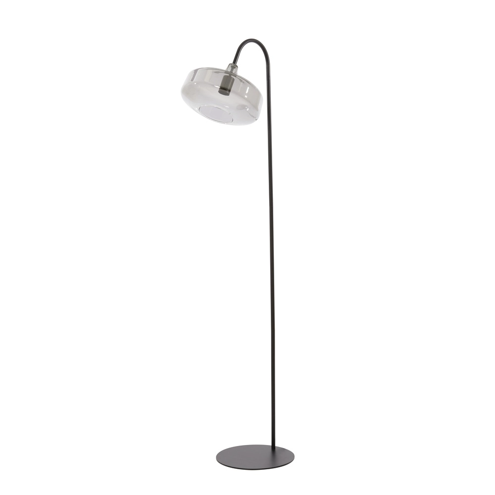Lampe de pied en verre Solna Noir Light & Living 8717807696566