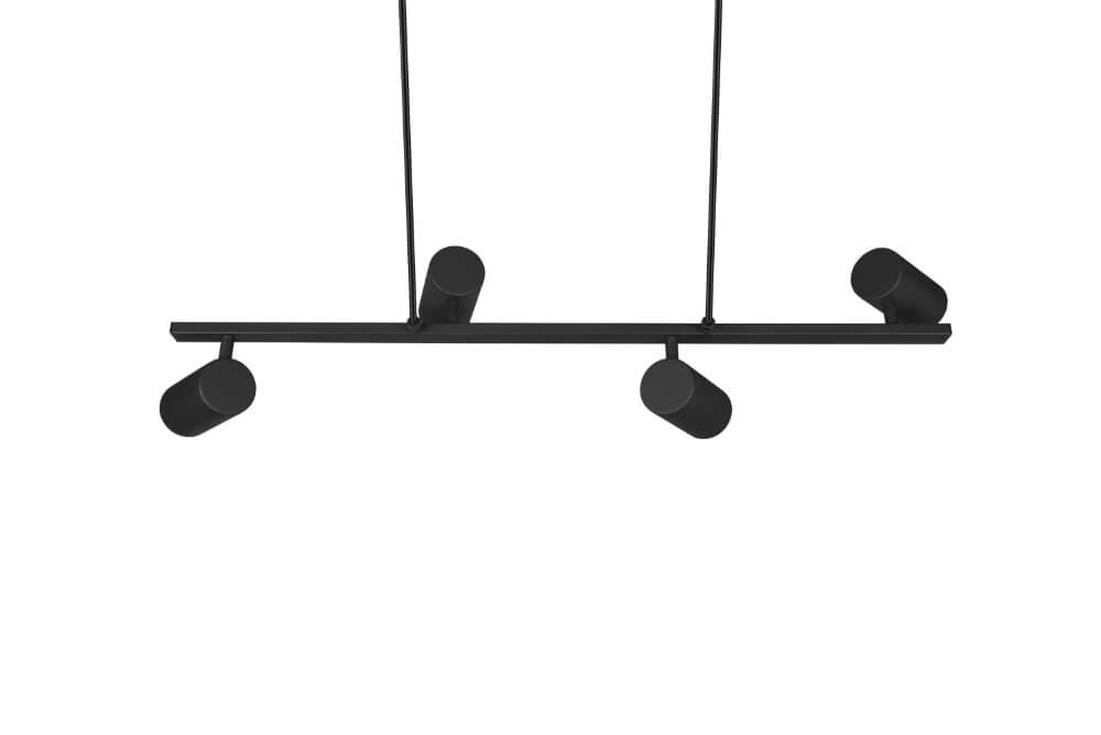 Lampe suspendue Marley 4x GU10 Noir Trio 4017807523515