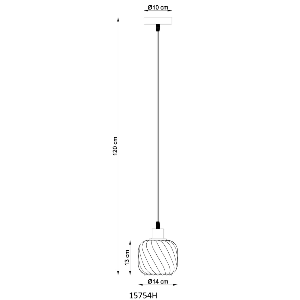 Lampe pendante de conception Xia Noir Globo 9007371515141
