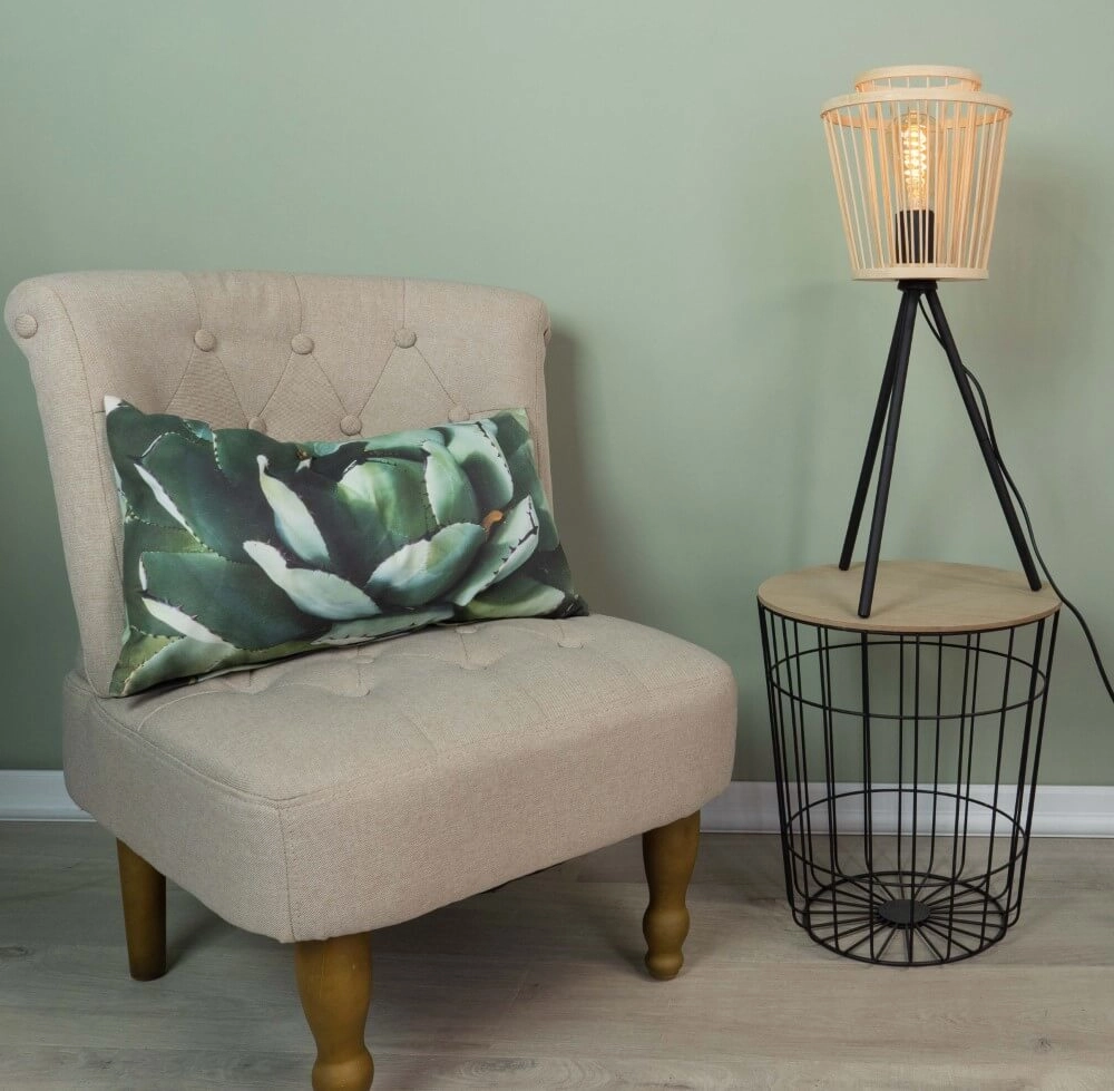 Lampe de table en bois Hykeham 57 cm de haut Eglo 9002759438548