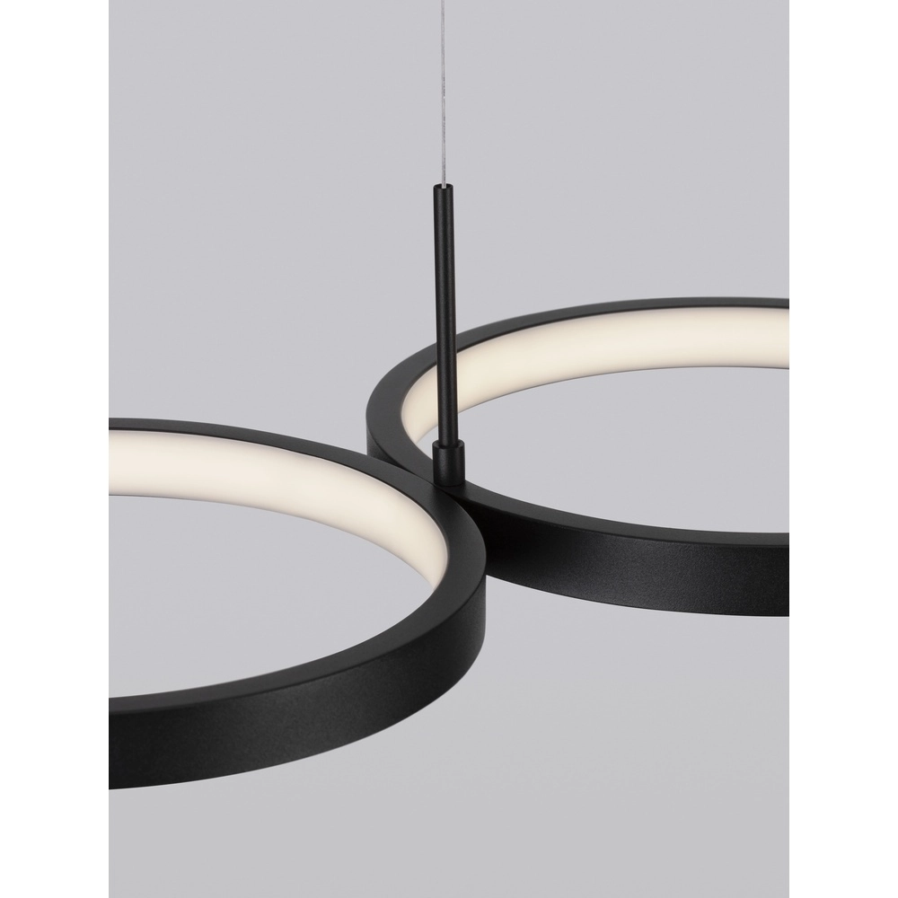 Suspension moderne Magnus noir 84cm Lyora 5212017433183