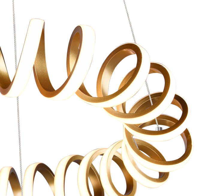 Lampe suspendue à LED Curl Ø 55cm Trio 4017807467796