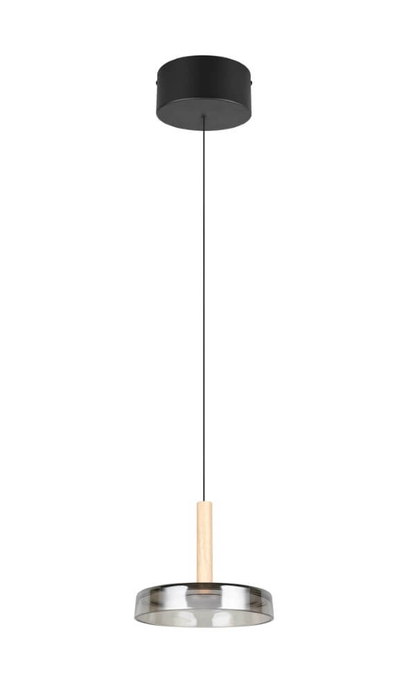 Lampe suspendue LED Celeste Ø 22cm - verre fumé Trio 4017807616880