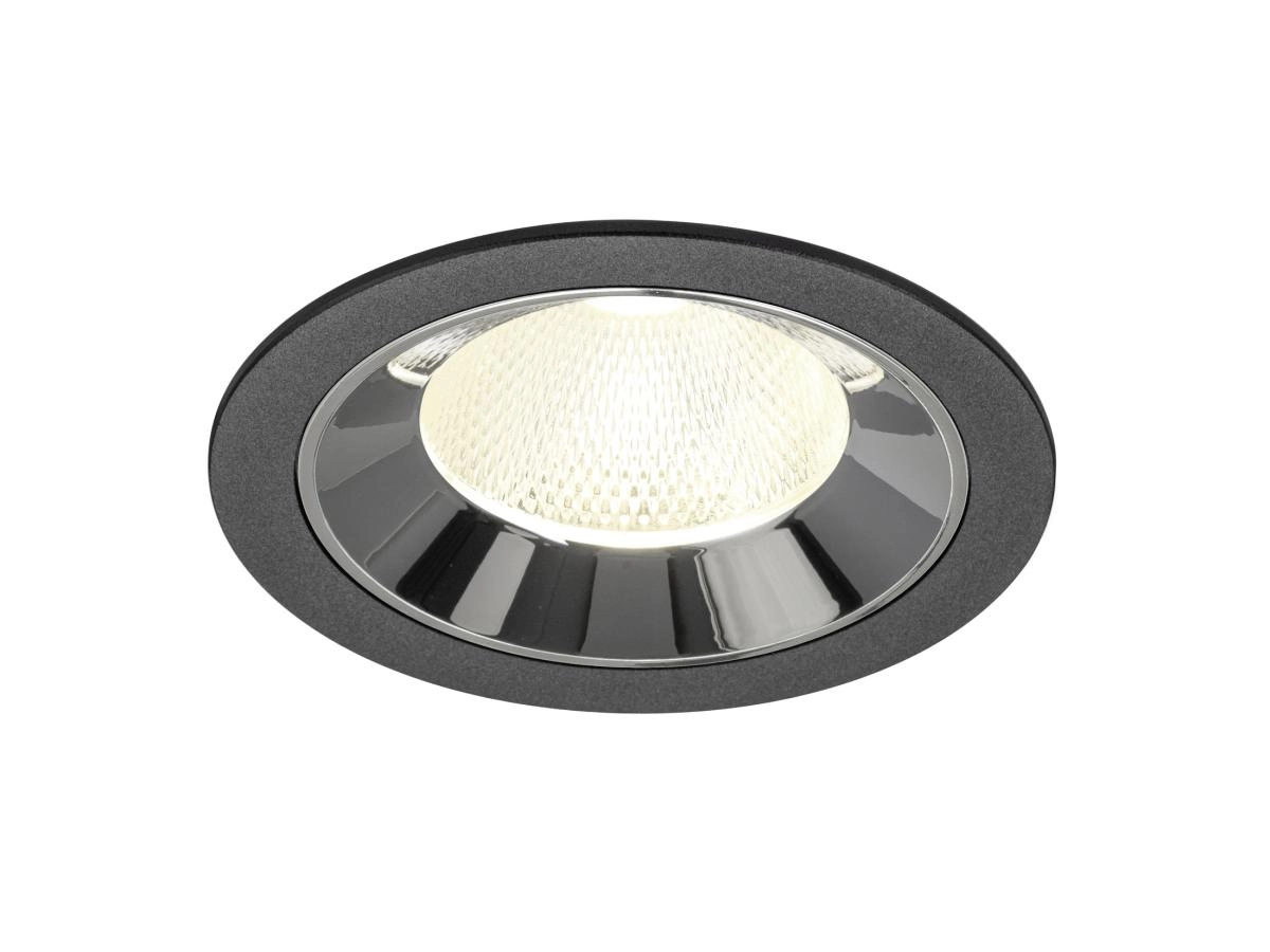 Spot encastré Numinos L noir/chrome 4000K - 20 deg