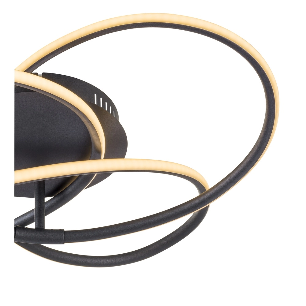 Lampe de plafond à design Panda noir Ø 60 cm Globo 9007371400430