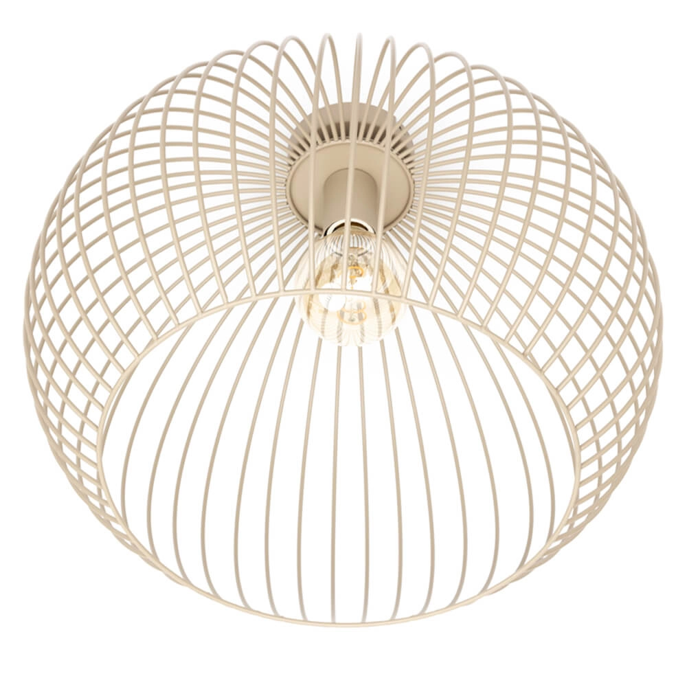 Plafonnier en fil Wire Ø 50cm couleur sable