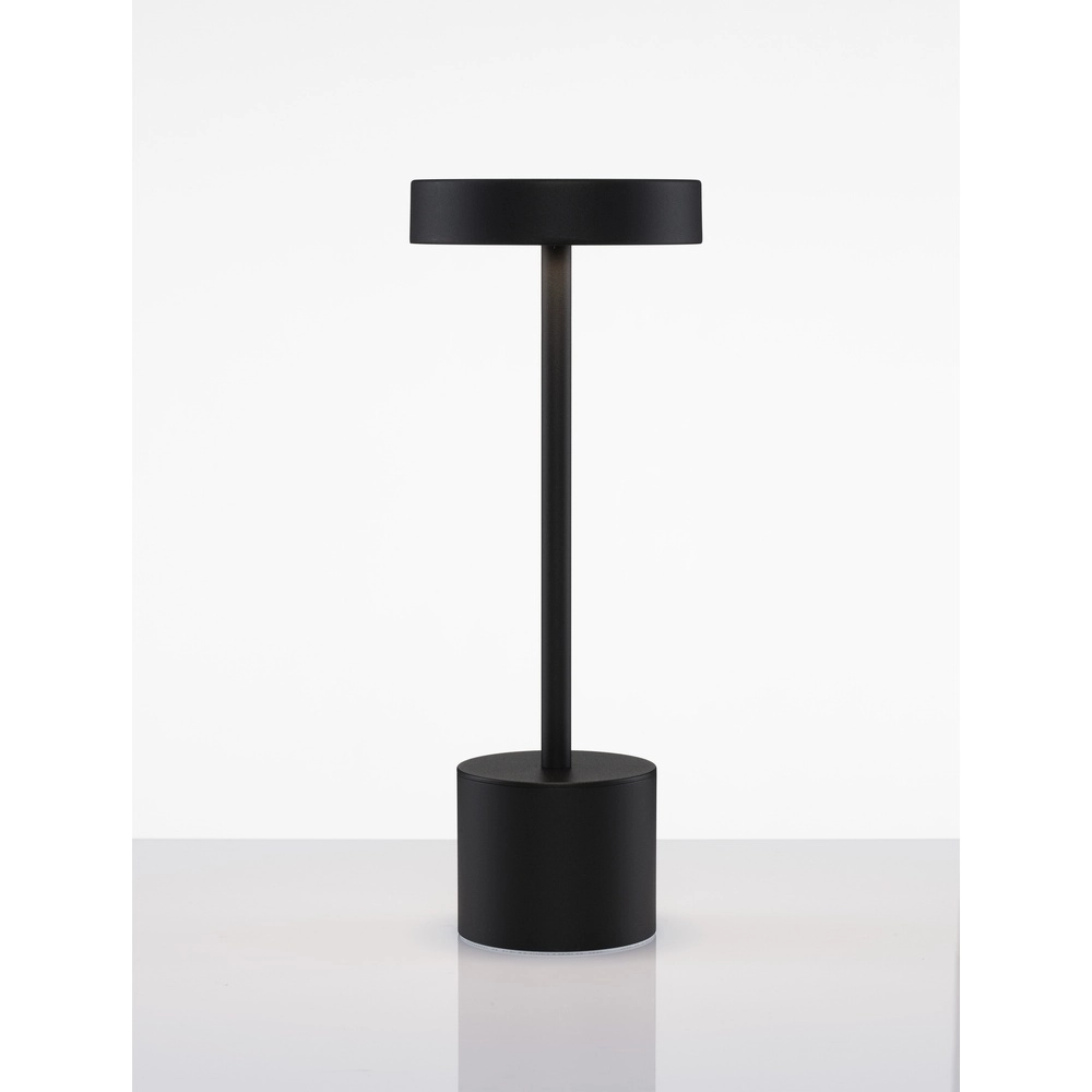 Lampe de table design Fumo Noir rechargeable Lyora 5212017434753