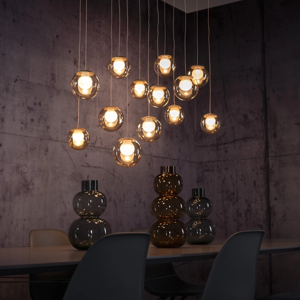 Lampe suspendue à 13 lumières Pure Popup Bronce Paul Neuhaus 4012248398319