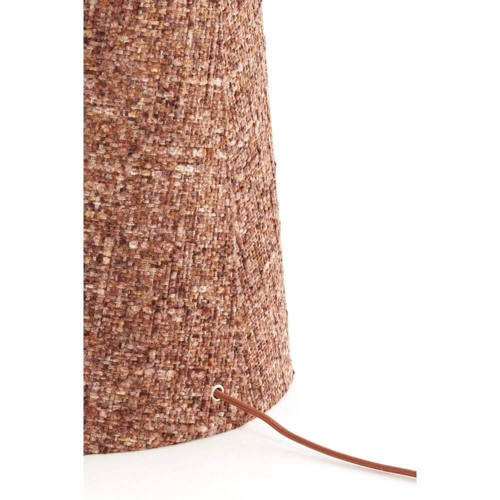 Lampe de pied Micky Ø 38cm - bouclé - bourgogne Light & Living 8717807834203