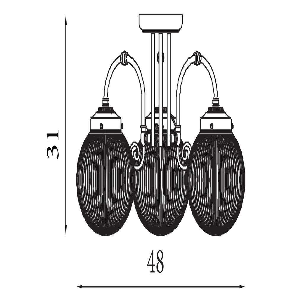 Applique murale classique Belvue Laiton antique Searchlight 5053423299242