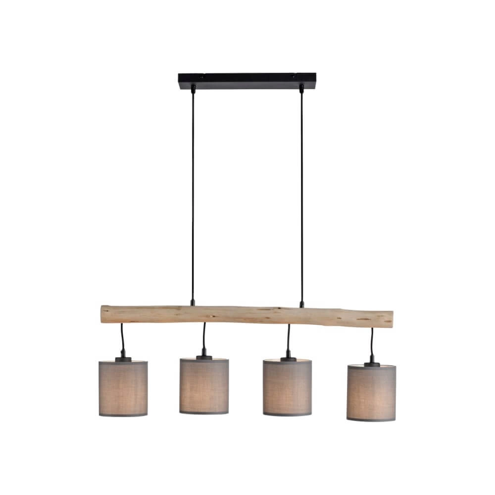Lampe suspendue rurale Green Tribu taupe Just Light 4043689995171