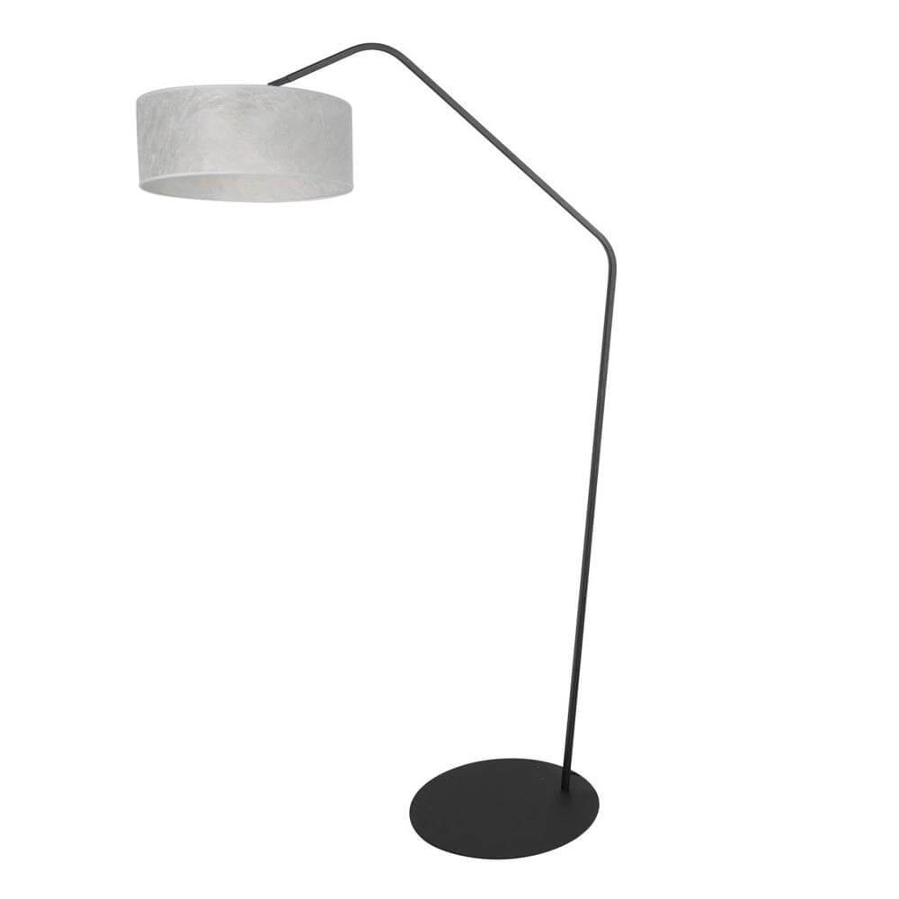 Lampadaire Zig-Zag abat-jour transparent noir et blanc Ø 40cm Steinhauer 8712746179248