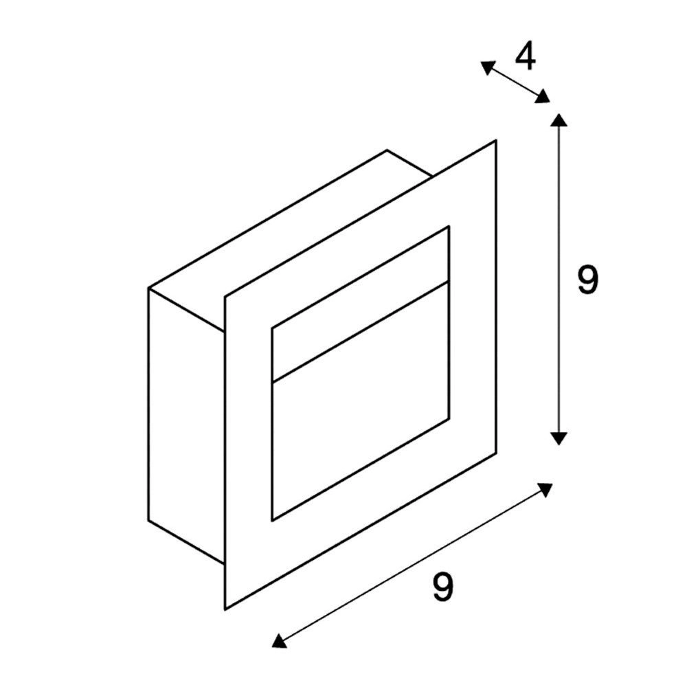 Lampe à LED intégrée Frame Basic 3000K gris SLV 4024163115193