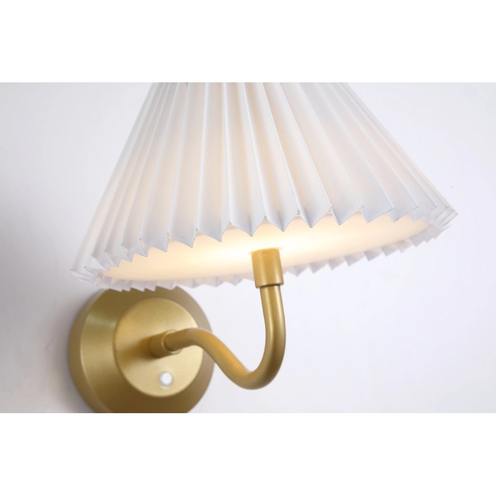 Applique murale rechargeable USB Danish Or avec blanc Searchlight 5053423298375