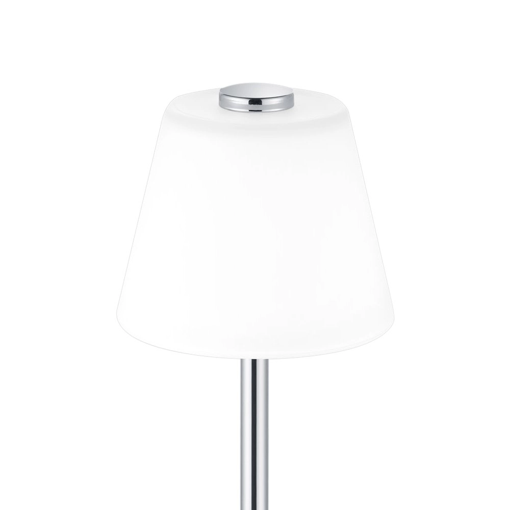 Lampe de table LED abat-jour Emerald Chrome avec du blanc Trio 4017807371710
