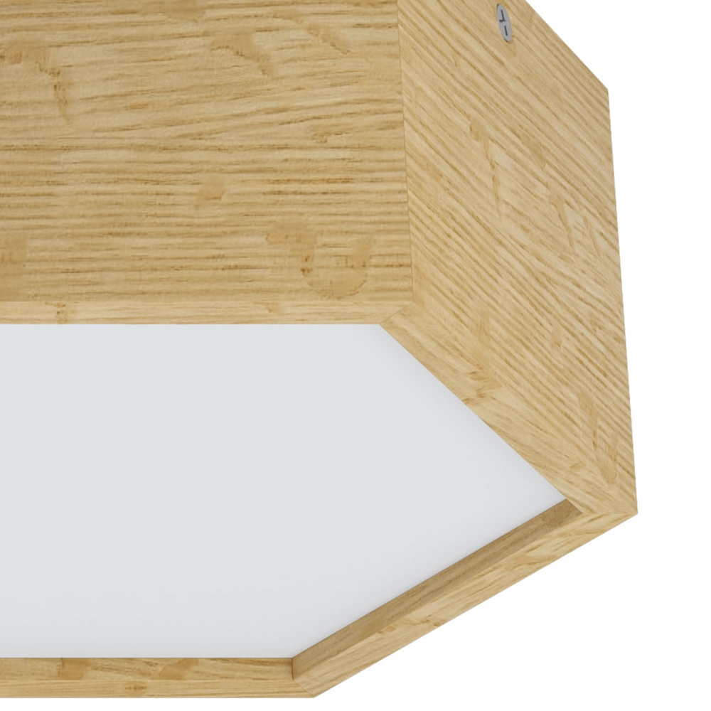 Plafonnier en bois Mirlas 2 lumières Eglo 9002759988616