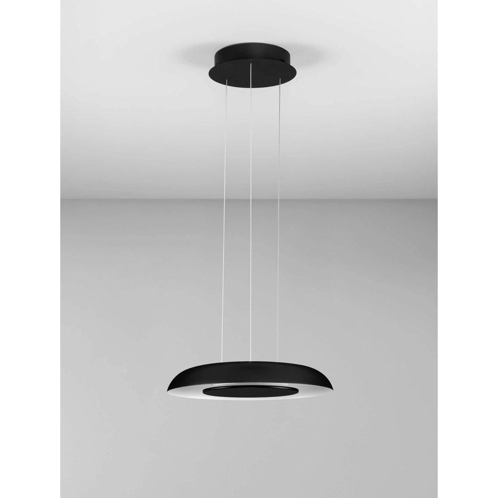 Suspension moderne Epos Ø 40cm noir avec blanc Lyora 5212017463234
