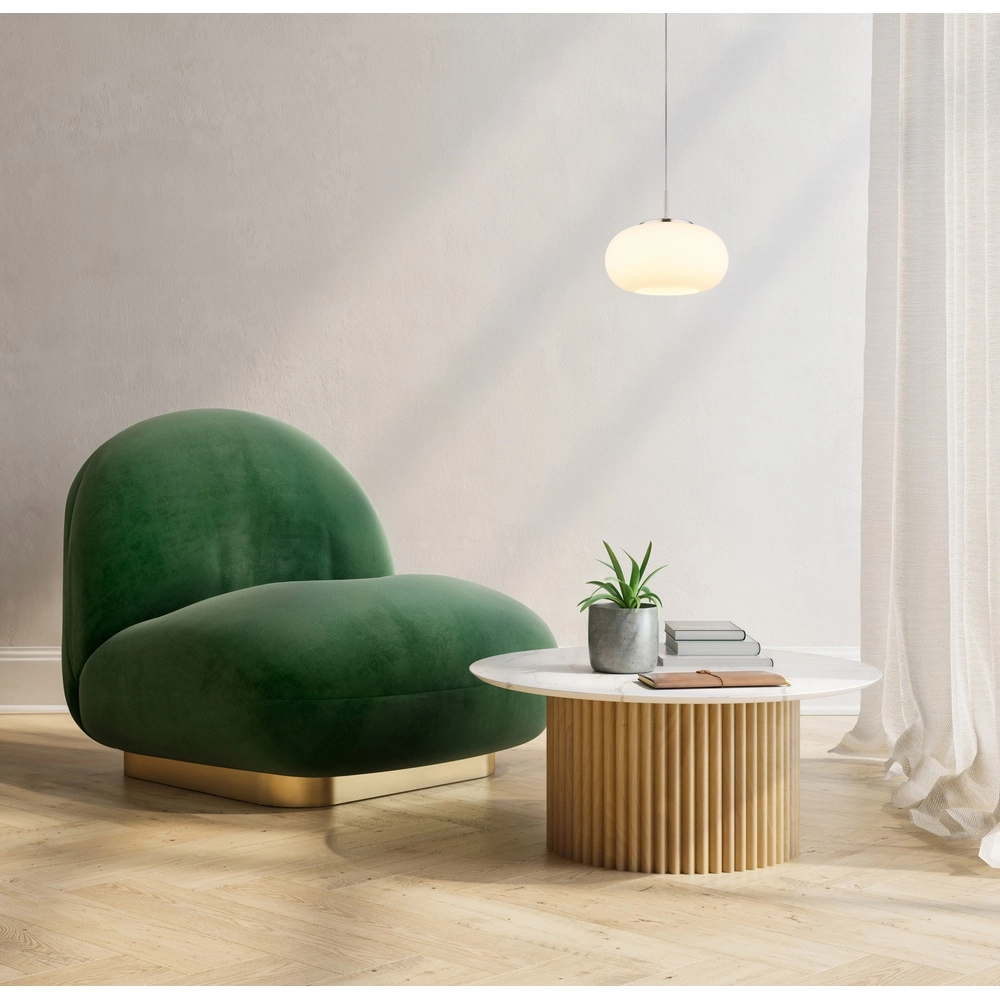 Lampe pendante de conception Quintara Un seul nickel Globo 9007371465323