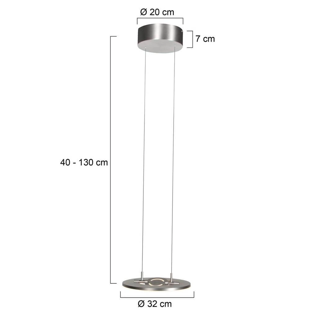 Suspension élégante Soleil Ø 32cm gris Steinhauer 8712746176674