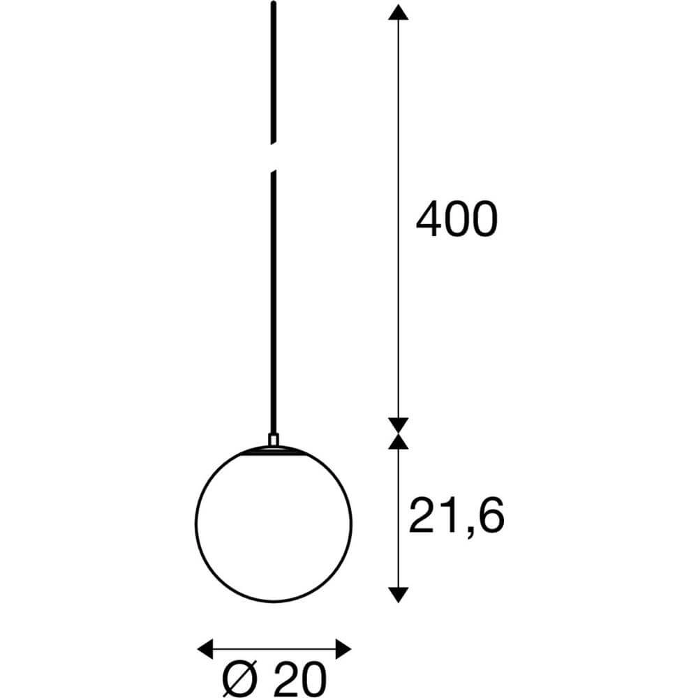 Suspension or Sun 20 Ø 20cm SLV 4024163293433