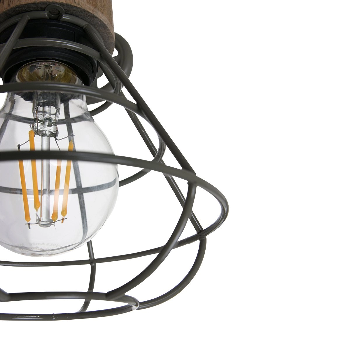 Applique murale Geurnesey vert foncé avec du bois Steinhauer 8712746123012