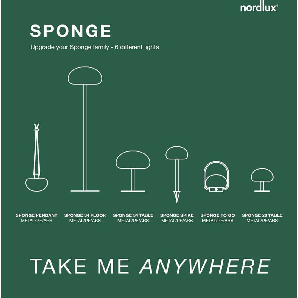 Lampadaire Sponge blanc rechargeable Nordlux 5701581496880