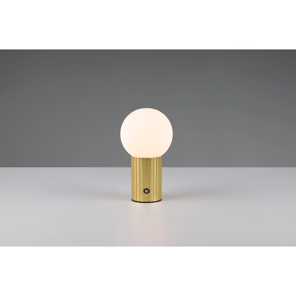 Lampe de table rechargeable Tauris Or avec blanc Trio 4017807643527