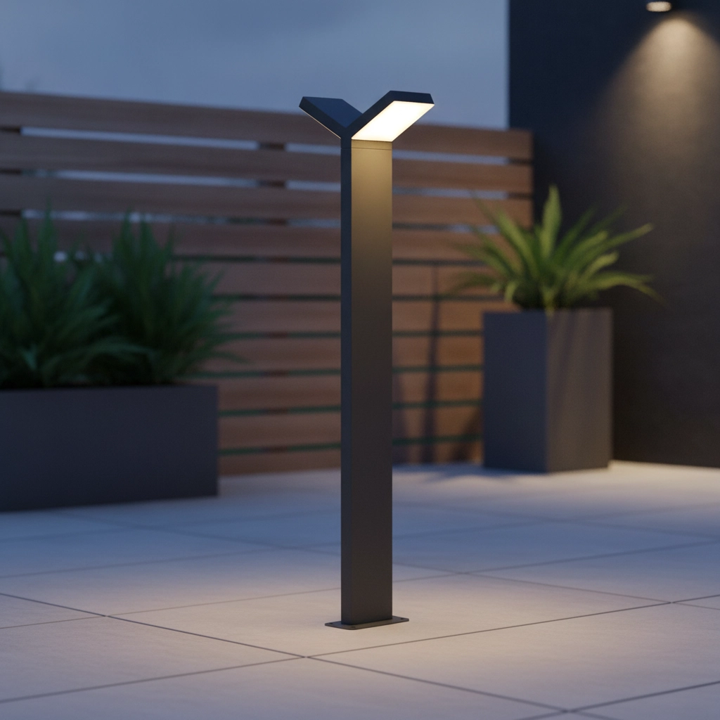 Lampe de jardin Park Anthracite double