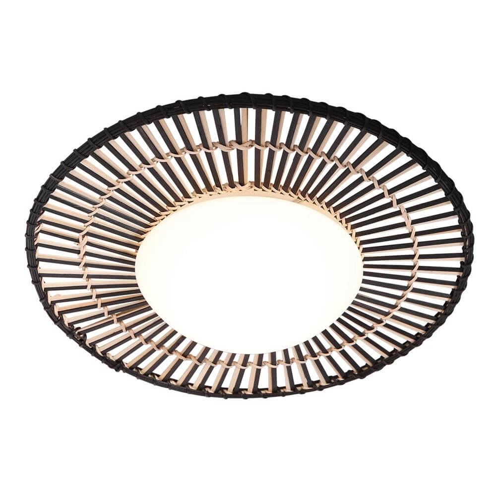 Plafonnier Aura noir avec bambou Plafonnier Aura noir avec bambou